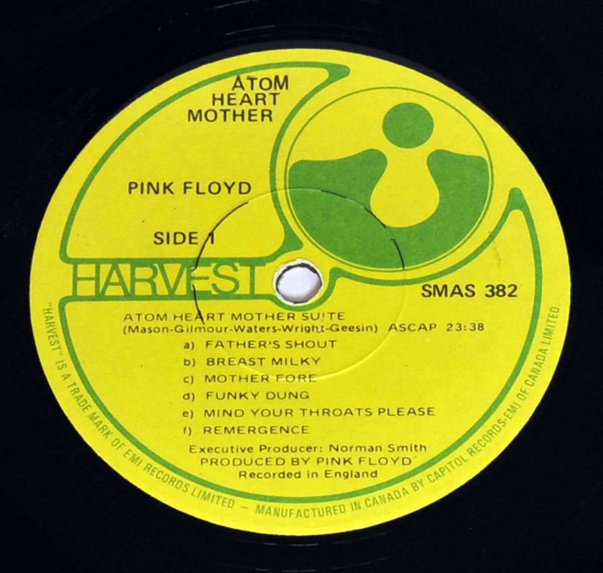 PINK FLOYD Atom Heart Mother (3rd Canadian Release) Vinyl Album 